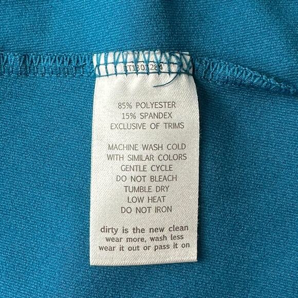 Toad & Co Dress Women Small Blue Aquaculture Short Sleeves Stretch Summer Travel - Picture 7 of 8